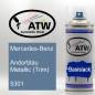 Preview: Mercedes-Benz, Andorblau Metallic (Trim), 5301: 400ml Sprühdose, von ATW Autoteile West.